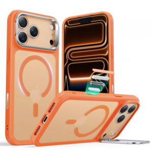 Husa MagSafe pentru Apple iPhone 17 Pro Max, ESR, Classic Hybrid Kickstand, Portocalie Satinata Husa MagSafe pentru Apple iPhone 17 Pro Max, ESR, Classic Hybrid Kickstand, Portocalie Satinata