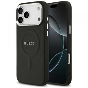 Husa MagSafe pentru Apple iPhone 17 Pro Max, Guess, Classic Logo, Neagra Husa MagSafe pentru Apple iPhone 17 Pro Max, Guess, Classic Logo, Neagra