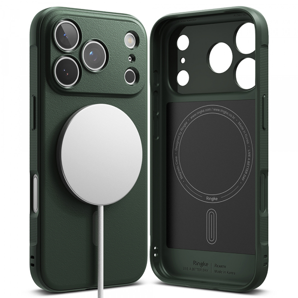 Husa MagSafe pentru Apple iPhone 17 Pro Max, Ringke, Onyx, Verde Inchis Husa MagSafe pentru Apple iPhone 17 Pro Max, Ringke, Onyx, Verde Inchis