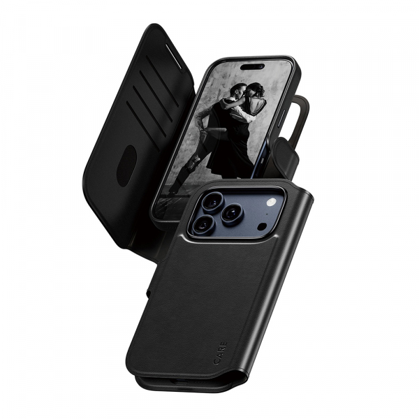 Husa MagSafe pentru Apple iPhone 17 Pro, PanzerGlass, Care Feature Tango Two-in-One, Neagra Husa MagSafe pentru Apple iPhone 17 Pro, PanzerGlass, Care Feature Tango Two-in-One, Neagra