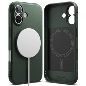 Husa MagSafe pentru Apple iPhone 17, Ringke, Onyx, Verde Inchis Husa MagSafe pentru Apple iPhone 17, Ringke, Onyx, Verde Inchis