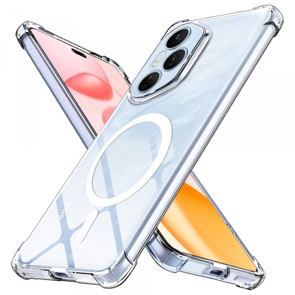 Husa MagSafe pentru Honor 400 Pro, Techsuit, Shockproof, Transparenta Husa MagSafe pentru Honor 400 Pro, Techsuit, Shockproof, Transparenta