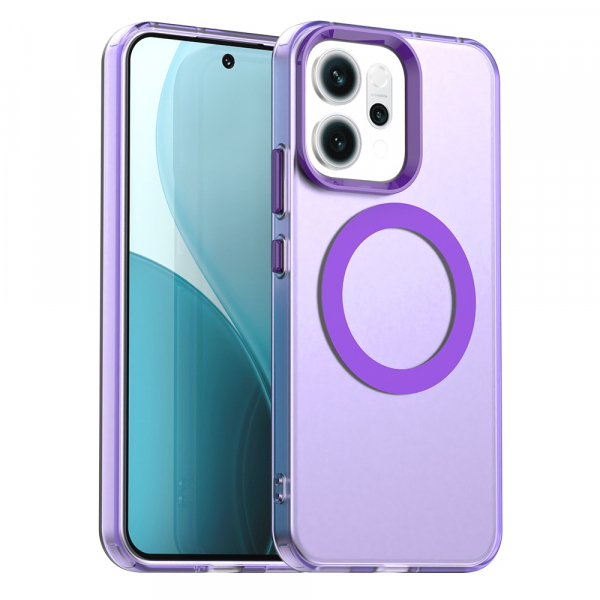 Husa MagSafe pentru Oppo Reno14, Techsuit, CandyCase, Mov Husa MagSafe pentru Oppo Reno14, Techsuit, CandyCase, Mov