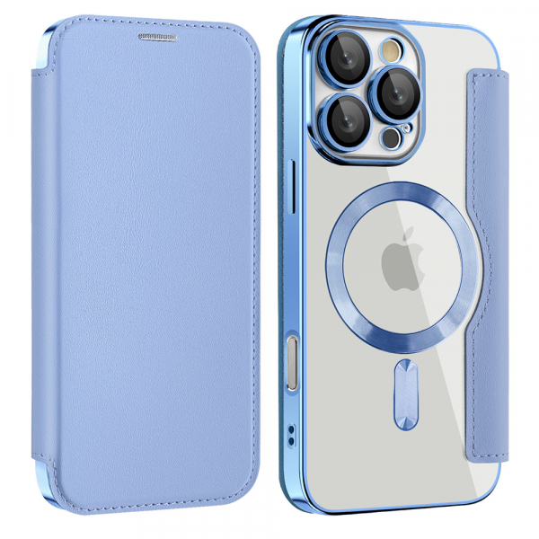 Husa MagSafe pentru Samsung Galaxy A17 5G, Techsuit, SmartMag Book, Bleu Husa MagSafe pentru Samsung Galaxy A17 5G, Techsuit, SmartMag Book, Bleu