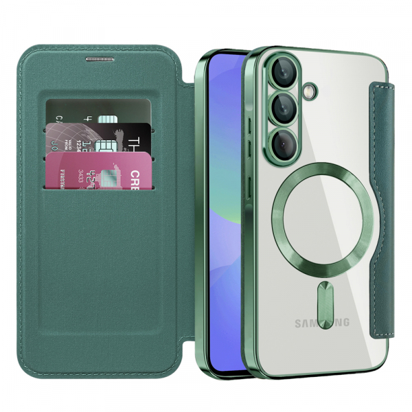 Husa MagSafe pentru Samsung Galaxy A37 5G, Techsuit, SmartMag Book Husa MagSafe pentru Samsung Galaxy A37 5G, Techsuit, SmartMag Book