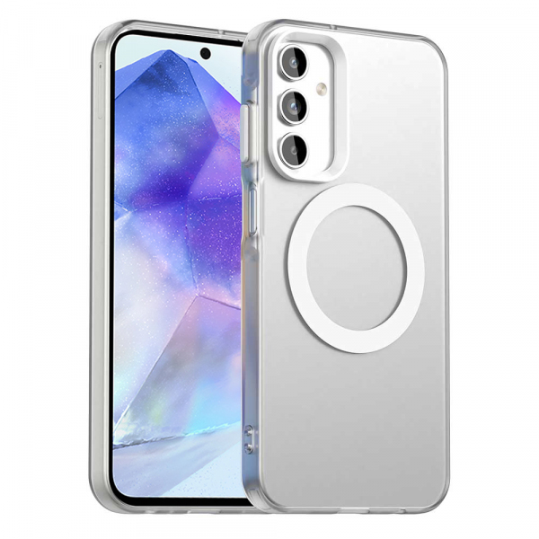 Husa MagSafe pentru Samsung Galaxy A55 5G A556, Techsuit, CandyCase, Alba Husa MagSafe pentru Samsung Galaxy A55 5G A556, Techsuit, CandyCase, Alba