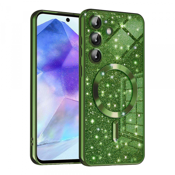 Husa MagSafe pentru Samsung Galaxy A55 5G A556, Techsuit, Luxury Glitter, Bleu Husa MagSafe pentru Samsung Galaxy A55 5G A556, Techsuit, Luxury Glitter, Bleu