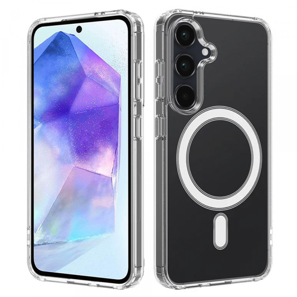Husa MagSafe pentru Samsung Galaxy A55 5G A556, Techsuit, Pro, Transparenta Husa MagSafe pentru Samsung Galaxy A55 5G A556, Techsuit, Pro, Transparenta