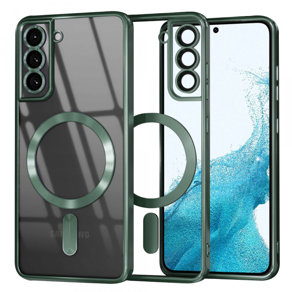 Husa MagSafe pentru Samsung Galaxy S22 5G S901, Techsuit, Luxury Glitter, Verde Inchis Husa MagSafe pentru Samsung Galaxy S22 5G S901, Techsuit, Luxury Glitter, Verde Inchis