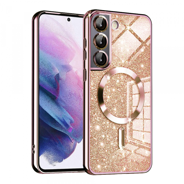Husa MagSafe pentru Samsung Galaxy S22 5G S901, Techsuit, Luxury Glitter, Argintie Husa MagSafe pentru Samsung Galaxy S22 5G S901, Techsuit, Luxury Glitter, Argintie