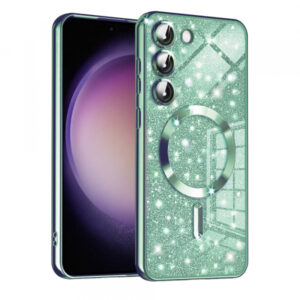 Husa MagSafe pentru Samsung Galaxy S23+ S916, Techsuit, Luxury Glitter, Verde Deschis Husa MagSafe pentru Samsung Galaxy S23+ S916, Techsuit, Luxury Glitter, Verde Deschis