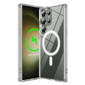 Husa MagSafe pentru Samsung Galaxy S23 Ultra S918, Techsuit, SparkleSkin, Transparenta Husa MagSafe pentru Samsung Galaxy S23 Ultra S918, Techsuit, SparkleSkin, Transparenta