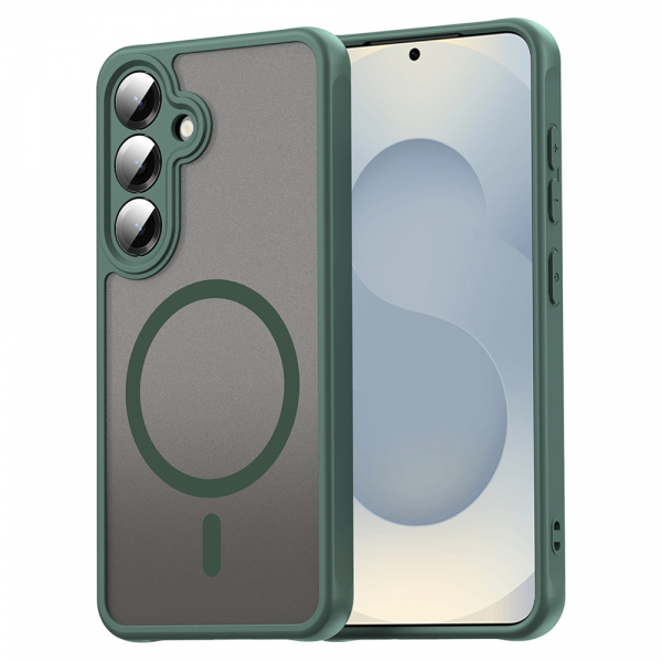 Husa MagSafe pentru Samsung Galaxy S24+ S926, Techsuit, HaloFrost II, Verde Husa MagSafe pentru Samsung Galaxy S24+ S926, Techsuit, HaloFrost II, Verde
