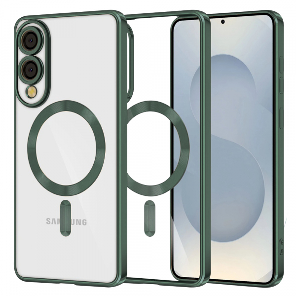 Husa MagSafe pentru Samsung Galaxy S25 Edge S937, Techsuit, Luxury Crystal, Verde Deschis Husa MagSafe pentru Samsung Galaxy S25 Edge S937, Techsuit, Luxury Crystal, Verde Deschis