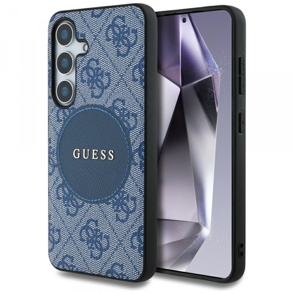 Husa MagSafe pentru Samsung Galaxy S25+ S936, Guess, 4G Ring Classic Logo, Neagra Husa MagSafe pentru Samsung Galaxy S25+ S936, Guess, 4G Ring Classic Logo, Neagra