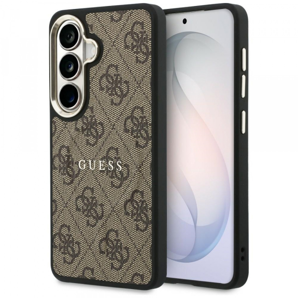 Husa MagSafe pentru Samsung Galaxy S26 Plus S947, Guess, 4G Embossed Ring, Maro Husa MagSafe pentru Samsung Galaxy S26 Plus S947, Guess, 4G Embossed Ring, Maro