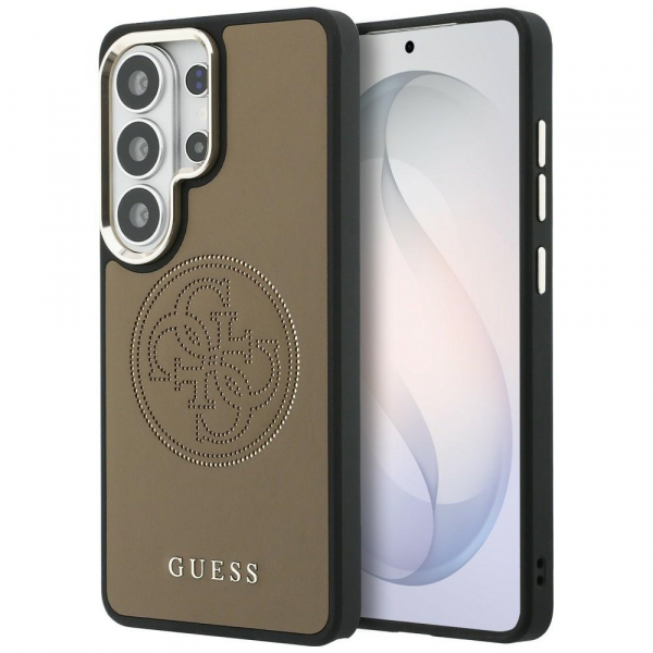 Husa MagSafe pentru Samsung Galaxy S26 Ultra S948, Guess, Perforated Logo, Maro Husa MagSafe pentru Samsung Galaxy S26 Ultra S948, Guess, Perforated Logo, Maro
