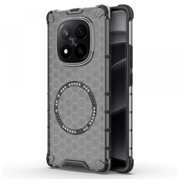 Husa MagSafe pentru Xiaomi Redmi Note 14 5G, Techsuit, HoneyComb Shield, Neagra Husa MagSafe pentru Xiaomi Redmi Note 14 5G, Techsuit, HoneyComb Shield, Neagra