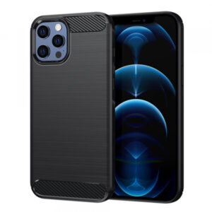 Husa pentru Apple iPhone 12 Pro Max, Techsuit, Carbon, Neagra Husa pentru Apple iPhone 12 Pro Max, Techsuit, Carbon, Neagra