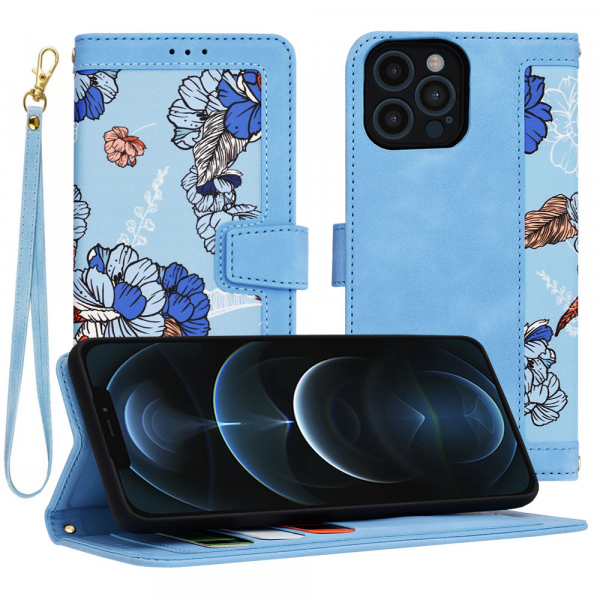Husa pentru Apple iPhone 12 Pro Max, Techsuit, FlipCraft, Bleu Husa pentru Apple iPhone 12 Pro Max, Techsuit, FlipCraft, Bleu