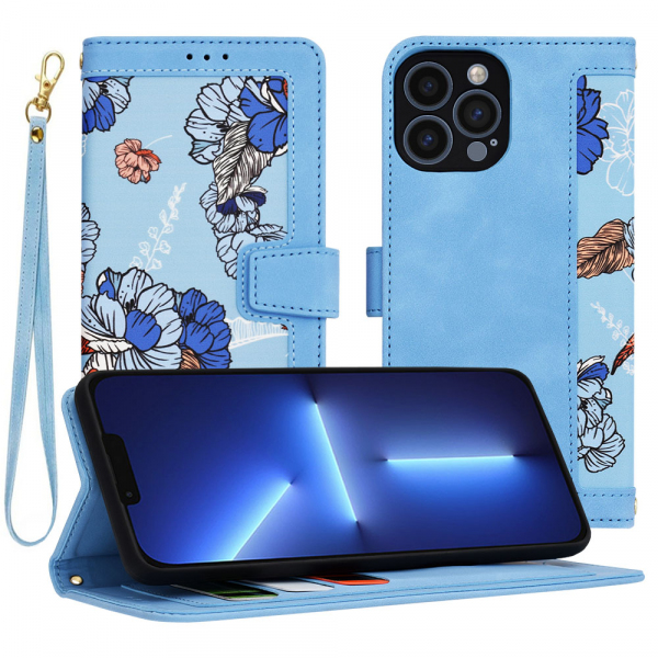 Husa pentru Apple iPhone 13 Pro Max, Techsuit, FlipCraft, Bleu Husa pentru Apple iPhone 13 Pro Max, Techsuit, FlipCraft, Bleu