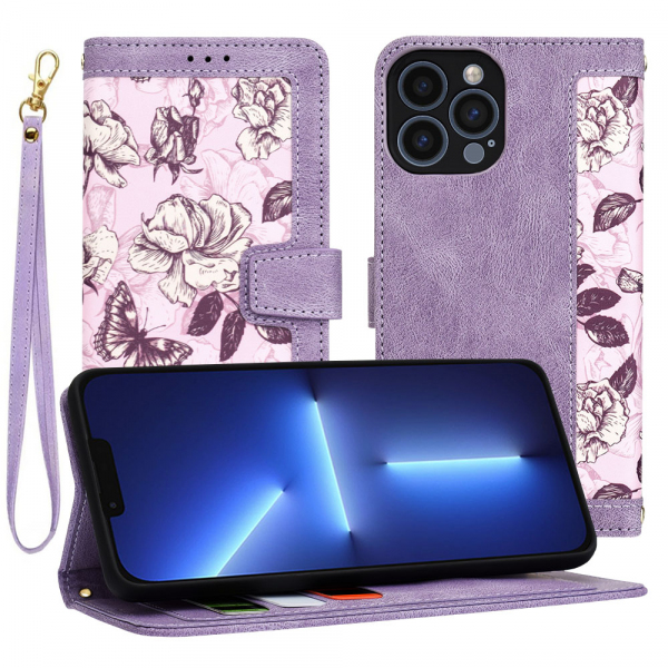 Husa pentru Apple iPhone 13 Pro Max, Techsuit, FlipCraft, Mov Husa pentru Apple iPhone 13 Pro Max, Techsuit, FlipCraft, Mov