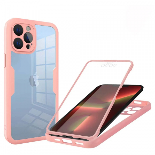 Husa pentru Apple iPhone 13 Pro, Techsuit, ColorVerse 360, Roz Husa pentru Apple iPhone 13 Pro, Techsuit, ColorVerse 360, Roz