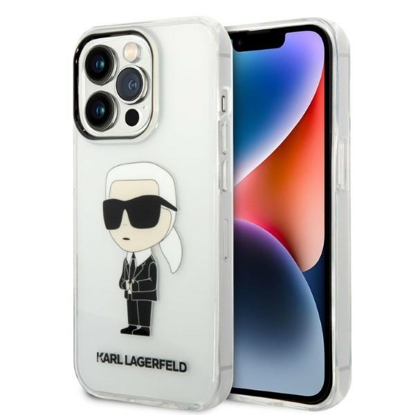 Husa pentru Apple iPhone 14 Pro, Karl Lagerfeld, IML Ikonik NFT, Transparenta Husa pentru Apple iPhone 14 Pro, Karl Lagerfeld, IML Ikonik NFT, Transparenta