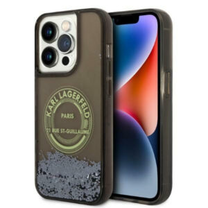 Husa pentru Apple iPhone 14 Pro, Karl Lagerfeld, Liquid Glitter RSG, Neagra Husa pentru Apple iPhone 14 Pro, Karl Lagerfeld, Liquid Glitter RSG, Neagra