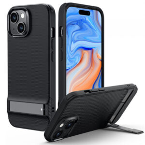 Husa pentru Apple iPhone 15 Plus, ESR, Air Shield Boost Kickstand, Neagra Husa pentru Apple iPhone 15 Plus, ESR, Air Shield Boost Kickstand, Neagra