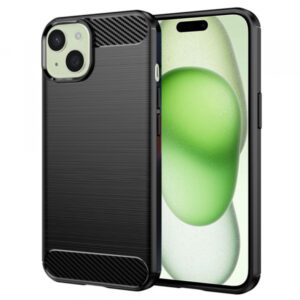 Husa pentru Apple iPhone 15 Plus, Techsuit, Carbon, Albastra Husa pentru Apple iPhone 15 Plus, Techsuit, Carbon, Albastra
