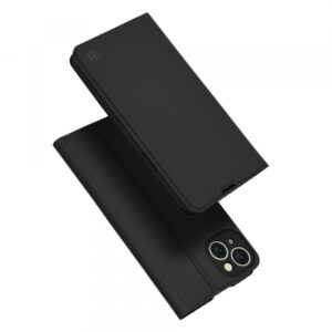 Husa pentru Apple iPhone 15 Plus, Techsuit, Magskin Book, Neagra Husa pentru Apple iPhone 15 Plus, Techsuit, Magskin Book, Neagra