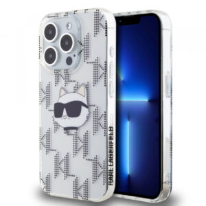 Husa pentru Apple iPhone 15 Pro, Karl Lagerfeld, IML Electroplated Choupette Head, Transparenta Husa pentru Apple iPhone 15 Pro, Karl Lagerfeld, IML Electroplated Choupette Head, Transparenta