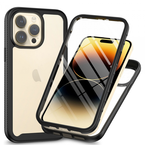 Husa pentru Apple iPhone 15 Pro, Techsuit, Defense360 Pro, Neagra Husa pentru Apple iPhone 15 Pro, Techsuit, Defense360 Pro, Neagra