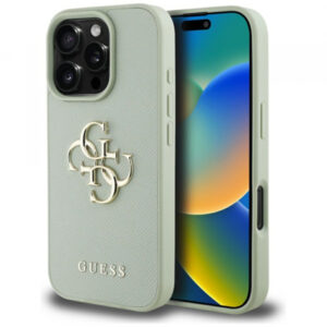 Husa pentru Apple iPhone 16 Pro Max, Guess, Grained Big 4G Logo Small Classic Logo, Verde Husa pentru Apple iPhone 16 Pro Max, Guess, Grained Big 4G Logo Small Classic Logo, Verde