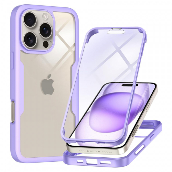 Husa pentru Apple iPhone 16 Pro Max, Techsuit, ColorVerse 360, Mov Husa pentru Apple iPhone 16 Pro Max, Techsuit, ColorVerse 360, Mov