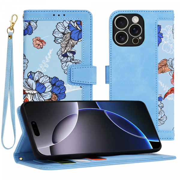 Husa pentru Apple iPhone 16 Pro Max, Techsuit, FlipCraft, Bleu Husa pentru Apple iPhone 16 Pro Max, Techsuit, FlipCraft, Bleu