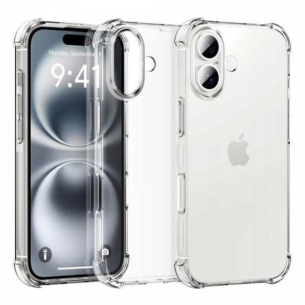 Husa pentru Apple iPhone 16, Techsuit, Shockproof Clear (Big Lens Hole), Transparenta Husa pentru Apple iPhone 16, Techsuit, Shockproof Clear (Big Lens Hole), Transparenta