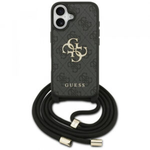 Husa pentru Apple iPhone 17, Guess, 4G CBDY Big Logo with Cord Strap, Maro Husa pentru Apple iPhone 17, Guess, 4G CBDY Big Logo with Cord Strap, Maro