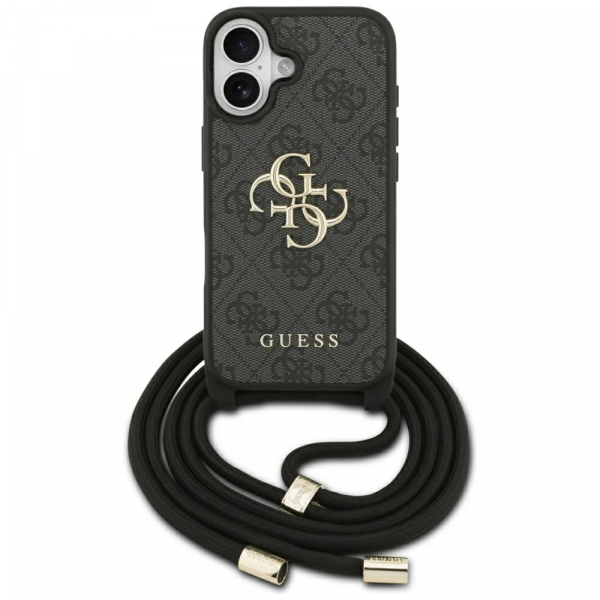 Husa pentru Apple iPhone 17, Guess, 4G CBDY Big Logo with Cord Strap, Maro Husa pentru Apple iPhone 17, Guess, 4G CBDY Big Logo with Cord Strap, Maro