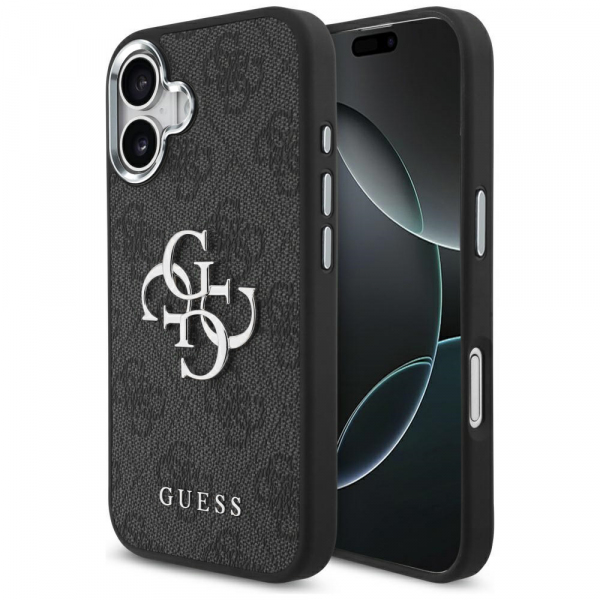 Husa pentru Apple iPhone 17, Guess, Big 4G Logo Classic, Maro Argintie Husa pentru Apple iPhone 17, Guess, Big 4G Logo Classic, Maro Argintie