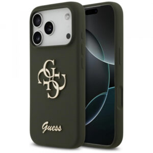Husa Guess Big 4G Script pentru Apple iPhone 17 Pro Max, Verde Husa Guess Big 4G Script pentru Apple iPhone 17 Pro Max, Verde
