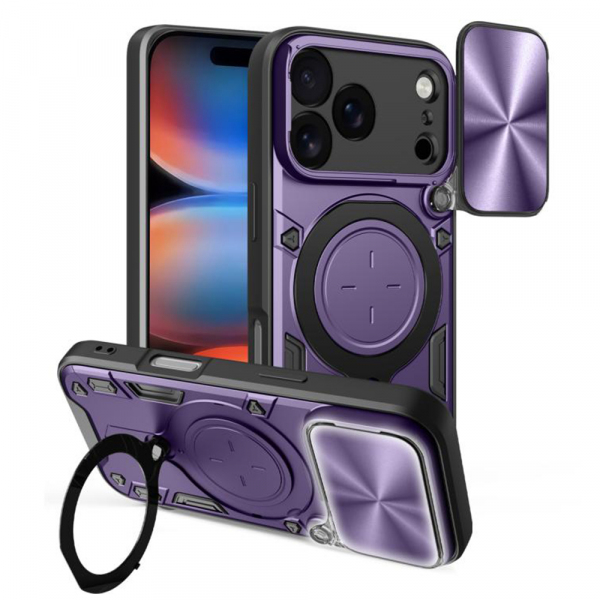 Husa pentru Apple iPhone 17 Pro Max, Techsuit, CamGuard Pro, Roz Aurie Husa pentru Apple iPhone 17 Pro Max, Techsuit, CamGuard Pro, Roz Aurie