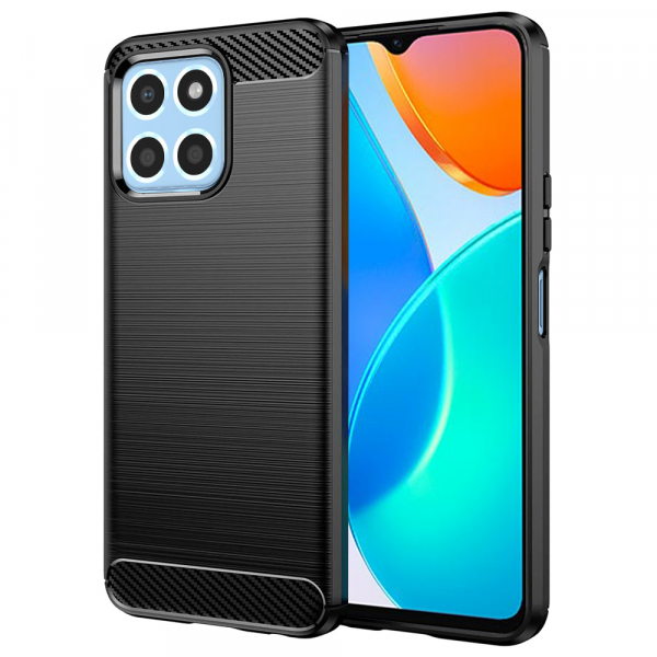Husa pentru Honor 70 Lite / X6 / X8 5G, Techsuit, Carbon, Neagra Husa pentru Honor 70 Lite / X6 / X8 5G, Techsuit, Carbon, Neagra