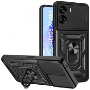 Husa pentru Honor 90 Lite, Techsuit, CamShield, Neagra Husa pentru Honor 90 Lite, Techsuit, CamShield, Neagra