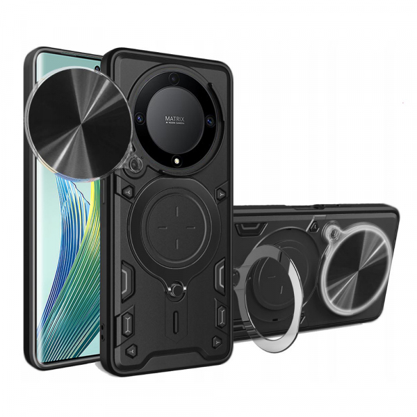 Husa pentru Honor Magic5 Lite, Techsuit, CamGuard Pro, Neagra Husa pentru Honor Magic5 Lite, Techsuit, CamGuard Pro, Neagra