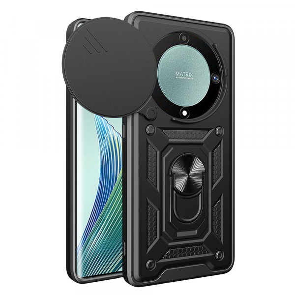Husa pentru Honor Magic5 Lite, Techsuit, CamShield, Neagra Husa pentru Honor Magic5 Lite, Techsuit, CamShield, Neagra
