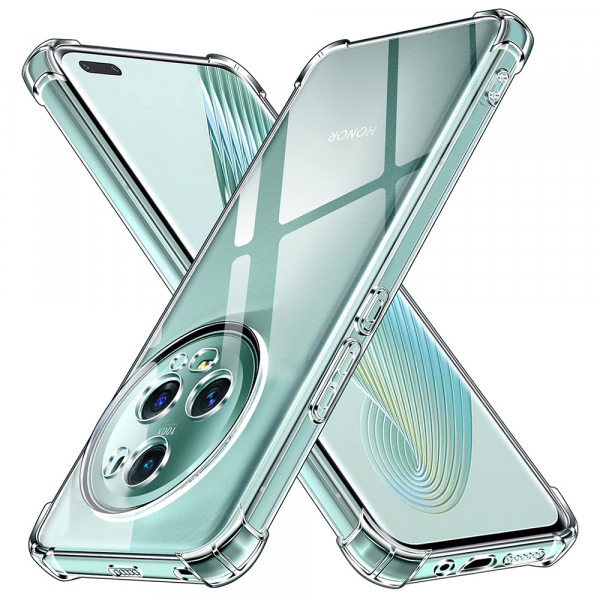 Husa pentru Honor Magic5 Pro, Techsuit, Shockproof Clear, Transparenta Husa pentru Honor Magic5 Pro, Techsuit, Shockproof Clear, Transparenta