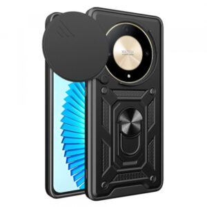 Husa pentru Honor Magic6 Lite, Techsuit, CamShield, Neagra Husa pentru Honor Magic6 Lite, Techsuit, CamShield, Neagra