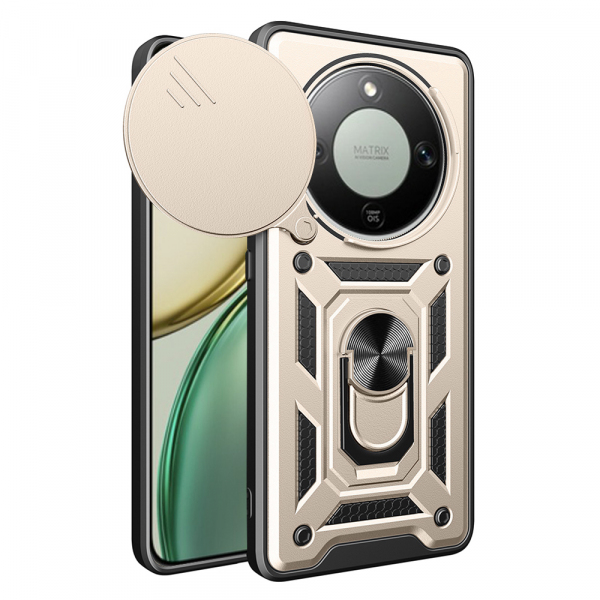 Husa pentru Honor Magic8 Lite, Techsuit, CamShield, Verde Husa pentru Honor Magic8 Lite, Techsuit, CamShield, Verde